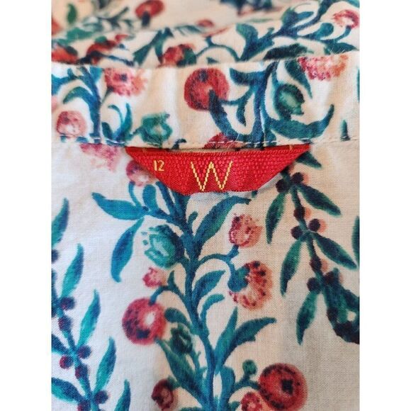 Boho Summer Peasant Fruit Inspired Cotton Shift Dress 12 Festival - Picture 7 of 8